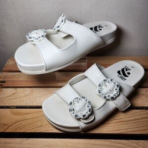 Sam & Libby White Sandals 8.5